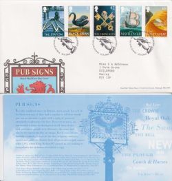 2003-08-12 Pub Signs Stamps Cross Keys FDC (92360)