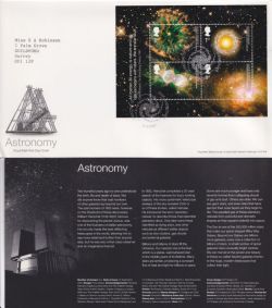 2002-09-24 Astronomy Stamps M/S Star FDC (92383)