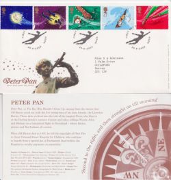 2002-08-20 Peter Pan Stamps Hook FDC (92388)