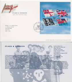 2001-10-22 Flags and Ensigns Stamps Rosyth FDC (92397)