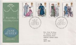 1975-10-22 Jane Austen Stamps Bureau FDC (92413)