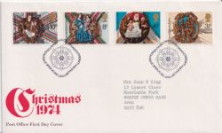 1974-11-27 Christmas Stamps Bethlehem FDC (92417)