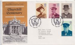1974-10-09 Churchill Stamps London SW FDC (92418)