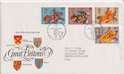 1974-07-10 Great Britons Stamps Bureau FDC (92420)