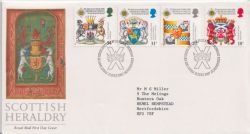 1987-07-21 Scottish Heraldry Stamps Bureau FDC (92423)
