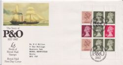 1987-03-03 P&O Booklet Pane Stamps Bureau FDC (92444)