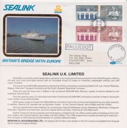 1984-05-15 Europa Stamps Sealink Boulogne cds FDC (92476)
