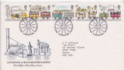 1980-03-12 Railway Stamps Bureau FDC (92484)