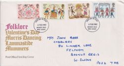 1981-02-06 Folklore Stamps Bognor Regis FDC (92488)