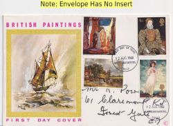 1968-08-12 British Paintings Stamps Ilford FDC (92501)