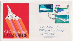 1969-03-03 Concorde Stamps Cambridge FDC (92509)
