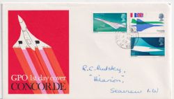 1969-03-03 Concorde Stamps Seaview IOW cds FDC (92516)
