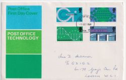 1969-10-01 PO Technology Stamps London FDC (92530)