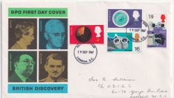1967-09-19 British Discoveries London FDC (92540)