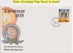 1978-10-18 IOM Christmas Stamp FDC (92554)