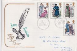 1975-10-22 Jane Austen Stamps Steventon FDC (92566)