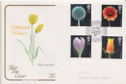 1987-01-20 Flowers Stamps Kew FDC (92593)