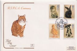 1990-01-23 RSPCA Stamps Horsham FDC (92628)