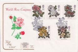 1991-07-16 Roses Stamps Rosebush Dyfed FDC (92643)