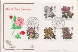 1991-07-16 Roses Stamps Kew FDC (92644)