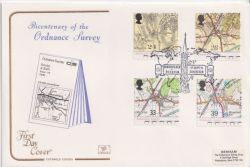 1991-09-17 Maps Stamps Leicester FDC (92646)