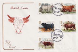 1984-03-06 British Cattle Stamps Oban FDC (92683)