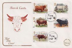 1984-03-06 British Cattle Stamps Oban FDC (92684)