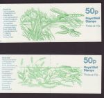 1986 FB32 FB33 Pond Life Booklet Stamps (66249)