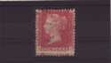 1858-79 SG43/4 1 d red pl 80 AD used (QV280)