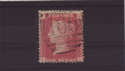 1858-79 SG43/4 1 d red pl 87 RG used (QV293)