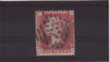 1858-79 SG43/4 1 d red pl 92 DF used (QV402)
