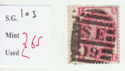 1867-80 QV SG103 3d plate 7 used stamp (qvb37)