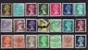 GB Definitive Machin Used Stamps x21 (S1203)
