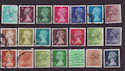 GB Definitive Machin Used Stamps x21 (S1400)