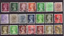 GB Definitive Machin Used Stamps x21 (S1405)