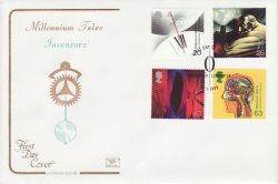1999-01-12 Inventors Tale Stamps Greenwich FDC (78700)