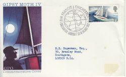 1967-07-24 Chichester Gipsy Moth IV Greenwich FDC (80618)
